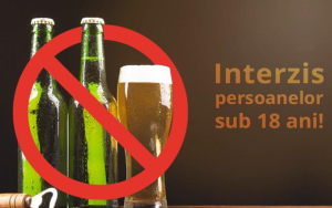 Comercializarea de alcool către minori este acum interzisă prin lege